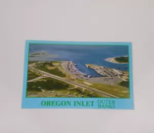 Cartolina d'epoca Oregon Inlet Outer Banks North Carolina vuota Mike Marsala - Foto 1 di 3
