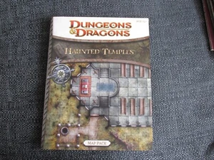 WOTC D&D 4E D20 HAUNTED TEMPLOS MAPA PACK DUNGEON DRAGON 3.5E 5E EN MUY BUENA CONDICIÓN - Imagen 1 de 4
