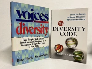 Voices of Diversity & The Diversity Code Book Lot x 2 - Imagen 1 de 10