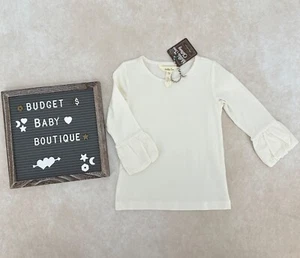 NWT MATILDA JANE Ivory Puff Sleeve Top Shirt Size 4 4T - Picture 1 of 3