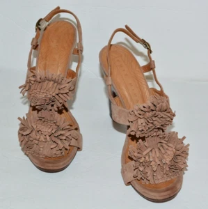 CHIE MIHARA BONYA FRANSEN BRAUN LEDER WILDLEDER SLINGBACK PUMPS DAMEN GRÖSSE 39 *EUC* - Bild 1 von 10
