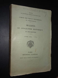 BULLETIN DE GÉOGRAPHIE HISTORIQUE ET DESCRIPTIVE - ANNÉE 1894 - N°2 - Imagen 1 de 3