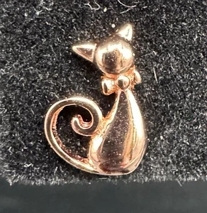 Orecchini in oro rosa con palo/perno per gatti piccoli 1/2"  - Foto 1 di 6