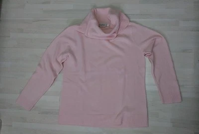 Rollkragenpullover rose Gr. M Canda, Rollkragen weite Form nicht eng anliegend. - Bild 1 von 4