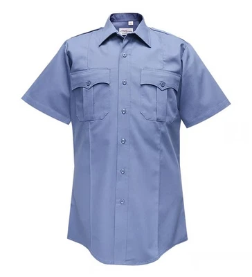 Flying Cross Valor Men's Short Sleeve Shirt Blend Poly/Cotton Seven Pockets Navy - Image 1 of 2