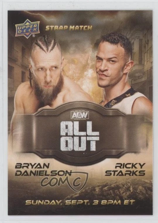 2024 Upper Deck AEW All Elite Wrestling Posters Ricky Starks Bryan Danielson - Image 1 of 2