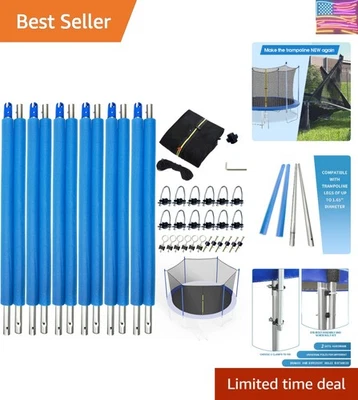 Kit de repuesto de cama elástica de 14 pies con postes más fuertes y red de seguridad ligera Foto 1 de 4