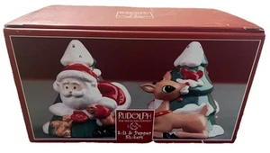 Shaker sale e pepe Lenox Natale Rudolph renna dal naso rosso e Babbo Natale  - Foto 1 di 10