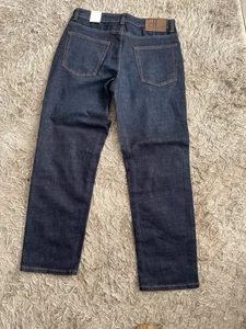 John Lewis Dark Blue Stretch Denim Jeans  W 32 L 29 New With Tags - Picture 1 of 4