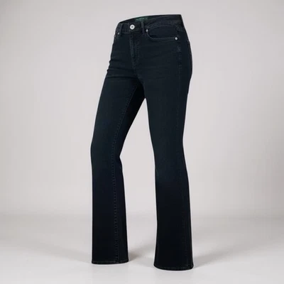 Pantalones de mezclilla Lauren Ralph Lauren negros de pana para mujer 8 piernas rectas de colección Foto 1 de 4