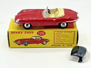 Dinky 120 E Type Jaguar with Hard top and original box + FREE POSTAGE. - Picture 1 of 18