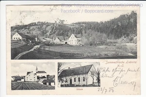 BEZIRK WAIDHOFEN a THAYA , GRUSS AUS LIEBNITZ , 1906 - Picture 1 of 2