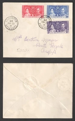 Mauritus KGVI Coronation FDC. Curepipe First Day Cover. King George VI Stamps - Image 1 of 3