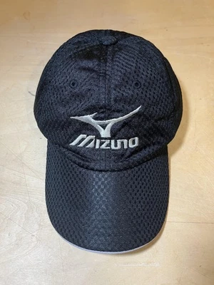 Sombrero Mizuno Gorra Correa Trasera Para Hombre Talla Única Negro Malla Bordada Atlético Correr Foto 1 de 4