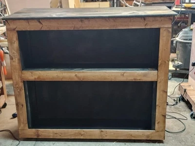 Handmade black Walnut Stain TV Lift Cabinet Bar and game time entertainment - Image 1 of 3