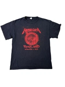 Metallica Tour Shirt Bootleg Portland 2008 Mostra le tue cicatrici Uomo Medium - Foto 1 di 8