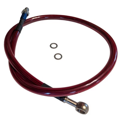 Linha de freio Fastline 34 1/2" aço inoxidável trançado motocicleta Yamaha NOS!!! - Imagem 1 de 4