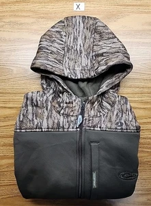 Drake Waterfowl Mens Large Mossy Oak Camo 3/4 Zipper Hunting Hoodie - Picture 1 of 8