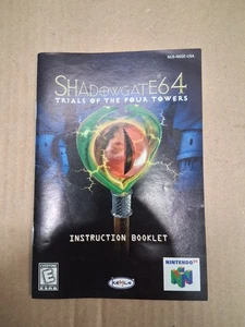 Shadowgate 64 Trials of the Four Towers N64 manual de instrucciones NTSC EE. UU. EN MUY BUENA CONDICIÓN - Imagen 1 de 4