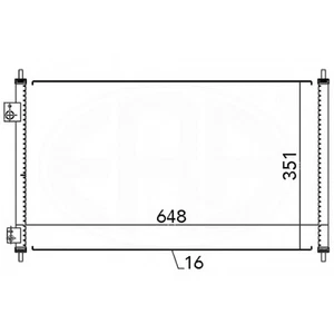 Condenser CG498G QCN157D 80110-S87-A10 25005106 817780 QCN427 945169 HD5165 - Picture 1 of 2