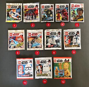 LEGO STAR WARS FOIL PACK / SAC PAPIER / MINIFIGURINES LOT NEUF COLLECTION