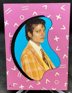 MICHAEL JACKSON 1984 - TARJETA ADHESIVA #7 - MJJ PRODUCTIONS - Imagen 1 de 2