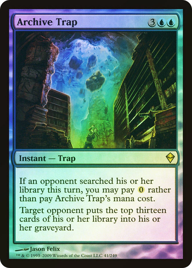 MTG FOIL Archive Trap  - Zendikar #41 - Image 1 of 1