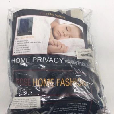 Cortina aislante térmico Rose Home Fashion RHF Blackout Geo 52X96 natural/gris Foto 1 de 3