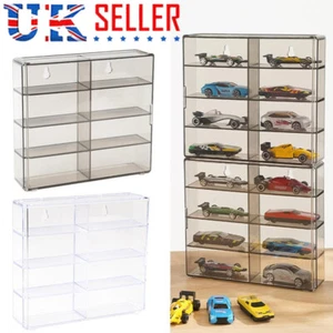 1:64 Acrylic Display Box For 8 Wheels Car Model Toy Cabinet Rack Door - Picture 1 of 11