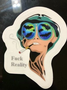 F%#k Reality - Clear Weatherproof Vinyl Decal - Bild 1 von 1