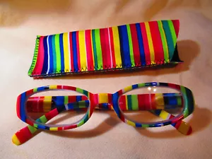 COLORIDAS GAFAS DE LECTURA A RAYAS #R1071 - Imagen 1 de 12