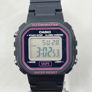 Casio Watch Women Digital 30mm Gray Pink 3284 LA-20WH Alarm Chrono Day Date - Picture 1 of 19