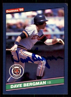 1986 Donruss Baseball #471 Dave Bergman Signed Autograph (no COA) *e2 - Image 1 of 2