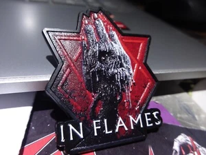 In Flames Metal Pin Badg Death Metal Dark Tranquillity - Foto 1 di 4