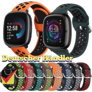 Armband für Fitbit Versa 4 / 3 / Sense / Sense 2  Silikon Sport strap Uhr smart - Zdjęcie 1 z 42