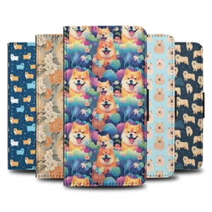 FLIP CASE FOR SAMSUNG GALAXY|CUTE CHOW CHOW PUPPY DOG CANINE PATTERN #A2 - Picture 1 of 36