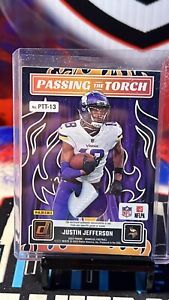 2023 Donruss Passing The  Torch Justin Jefferson & Randy Moss 2 Color patch /49
