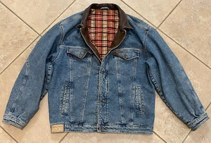 Rare Vintage Marlboro Classics Denim Wool Lined Jacket Made In Italy Sz XL - Picture 1 of 16