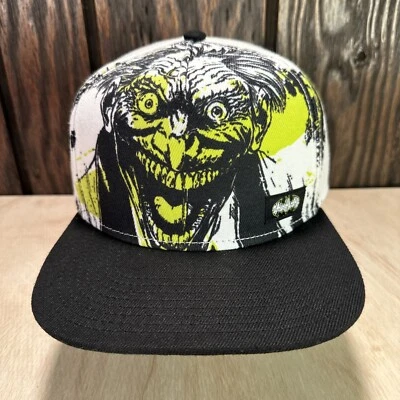 Gorra El Joker Snapback Neón Lima Blanco Negro DC Comics Boceto Ha ha ha Logo Foto 1 de 4