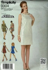 Simplicity Sewing Pattern 0304 Dress Project Runway Misses Size 4-12 UNCUT - Picture 1 of 2