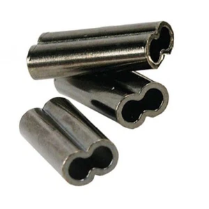 100pcs Double Fishing Sleeves Tube Barrel Copper Crimping Wire Connectors Tackle - Picture 1 of 10