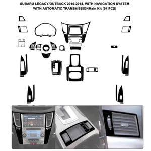 50PC Vehicle Brand New ABS Gloss Black Stickers For Subaru Legacy Outback 10-14 - Picture 1 of 23