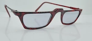 Vintage Burgundy Marble Rectangular Sunglasses Frames Taiwan - Picture 1 of 5