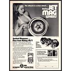 1975 Holley Jet Mag Wheels Vintage Print Ad Brunette Tank Top Car Model Wall Art