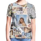 5-Color Girl Boy Top Taylor Printed Cool Style Soft Short Sleeve T Shirts Casual