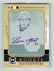 11-12 UD The Cup  Roman Horak  1/1 The Cup Printing Plate  Rookie  Auto