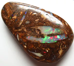 Australian Boulder Wood Replacement Pipe Opal 70.60ct Natural Fossil Stone - Picture 1 of 8