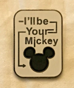 Disney / I'll Be Your Mickey Collector Pin / Black And White / Rectangle / 2014 - Picture 1 of 4