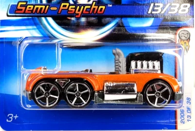2006 1:64 Hot Wheels First Editions 13/38 Semi-Psycho Metallic Orange #013 - Image 1 of 4