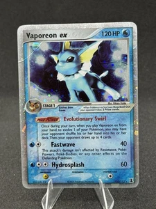 Vaporeon ex 110/113 Delta Species Holo 2005 Pokemon TCG *creased* - Picture 1 of 4